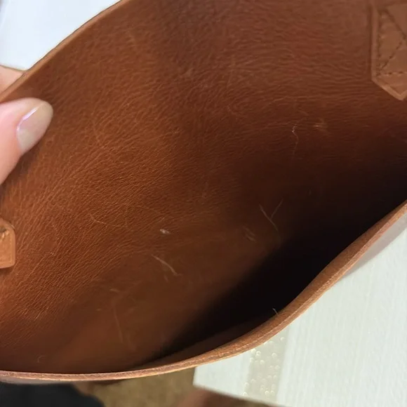 Madewell Tan Leather Tote Bag - Picture 6 of 9